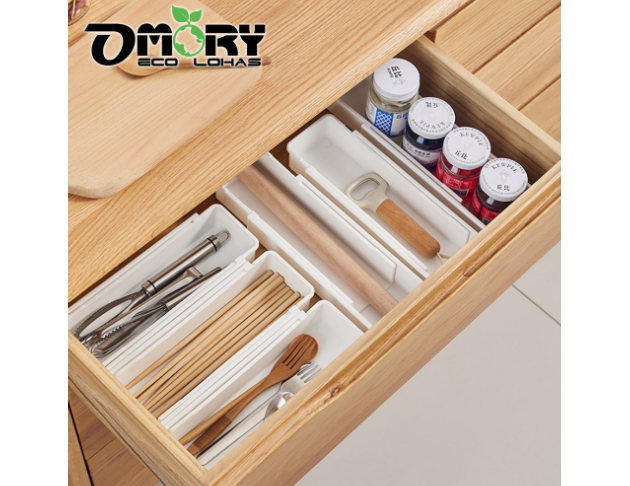【OMORY】可伸縮抽屜分隔收納盒