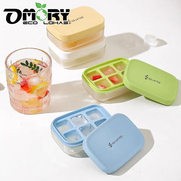 【OMORY】MINI6格下壓式製冰盒(附座)