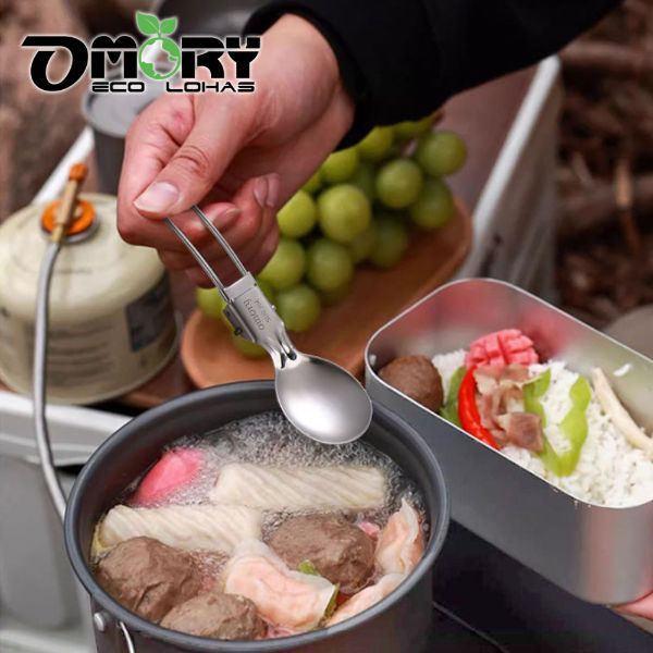 【OMORY】304摺疊匙叉餐具組附盒