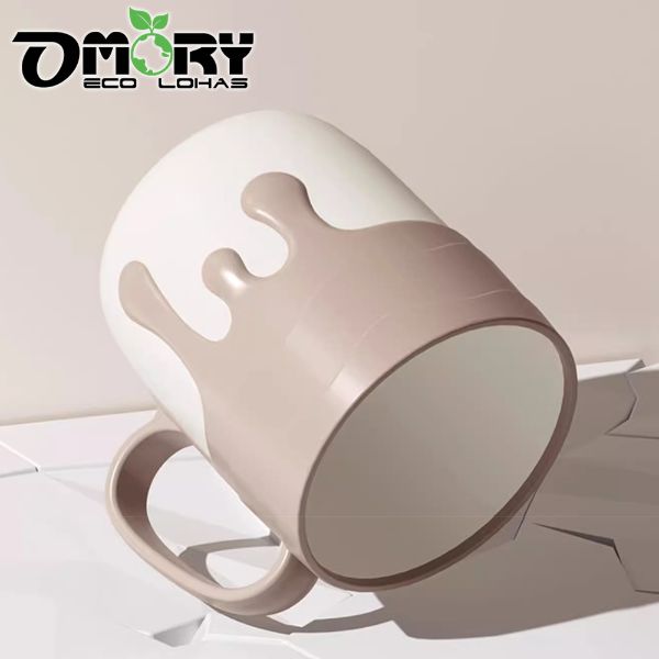 【OMORY】奶油風把手漱口杯