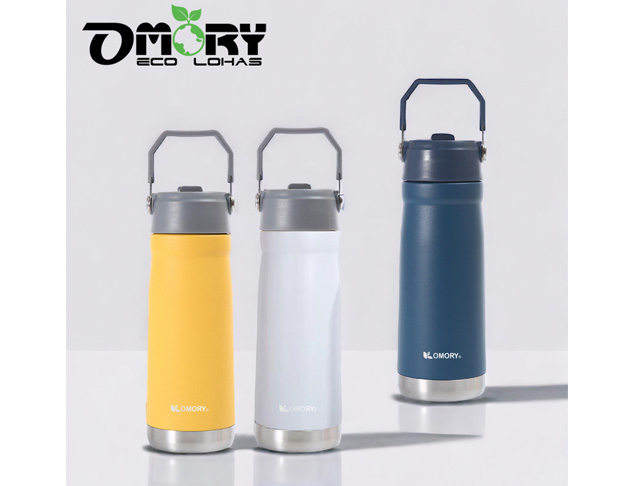 【OMORY】舒活不鏽鋼真空手提吸管瓶650ml - 複製