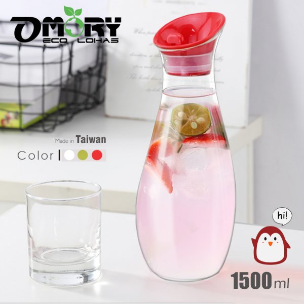 【OMORY】壓克力MS企鵝果汁冷水壺1.5L