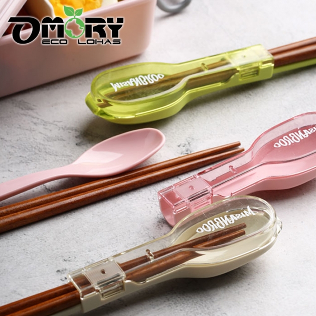 【OMORY】芬蘭MISANBROO 2合1便攜餐具組(贈ST筷)-任選