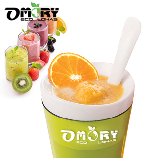 【OMORY】涼夏神奇酷涼奶昔冰沙杯(附匙)-3色